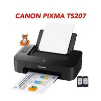 (พี่หมี มีปริ้นส์)Canon Pixma Ts207 พร้อมตลับหมึกแท้ 1ชุด พร้อมใช้งาน