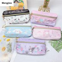 ของขวัญ Mengjee อนิเมะการ์ตูนความจุมาก Tas Kosmetik KT แมว Cinnamoroll เมโลดี้เคสแต่งหน้าเครื่องเขียนกระเป๋าดินสอกล่องดินสอกระเป๋าเก็บของกรณีดินสอ