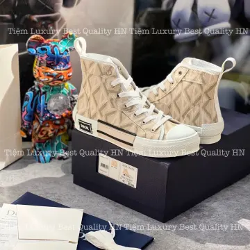 B23 Skater Sneaker Cream Dior Oblique Jacquard  DIOR US