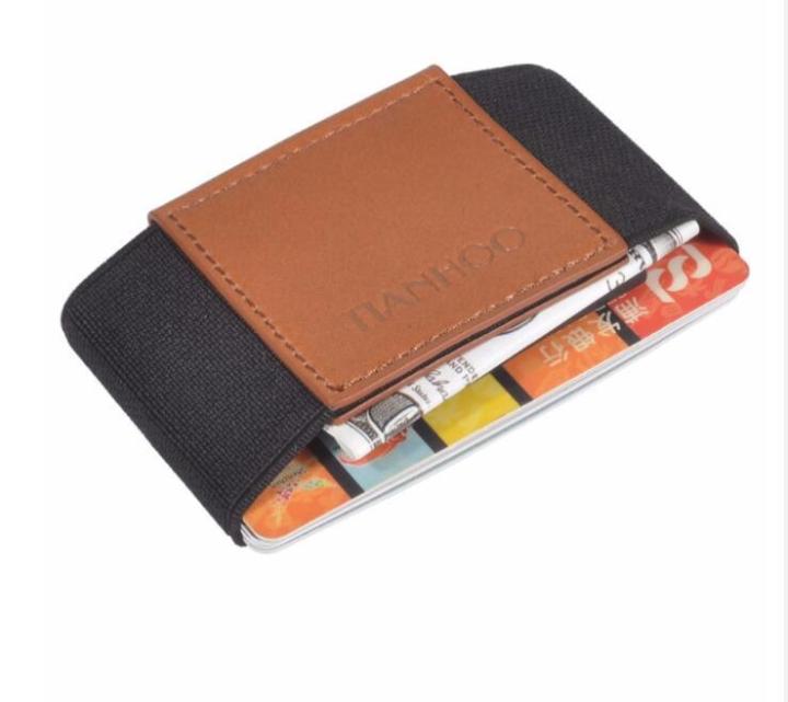 layor-wallet-กระเป๋าเล็กใส่เครดิตไอดีการ์ดของผู้ชายสีดำเย็บด้วยมือทำด้วยมือหนังแท้กระเป๋ากระเป๋าเงินแบบบาง