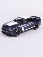 Maisto เครื่องชั่ง1:24 Ford Mustang Boss 302โลหะผสมสีน้ำเงิน &amp; ดำตายกล้ามเนื้อโมเดลแบบจำลองรถยนต์ของขวัญของเล่นแบบชุดสะสม