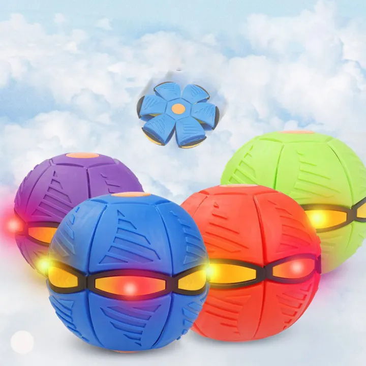 Flying Magic Saucer Ball Ufo Flat Throw Disc Ball Outdoor ParentChild