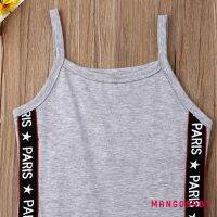 ☞MG-New girl child summer princess sleeveless gray simple casual travel