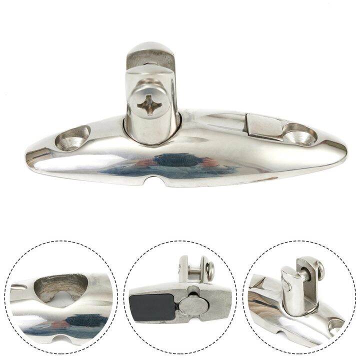 T316 Stainless Steel QUICK RELEASE Deck Hinge /Mount Bimini Top Marine