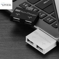 LFYE5L สำหรับ PC คอมพิวเตอร์แล็ปท็อป อุปกรณ์ชาร์จไฟ แท่นวางอะแดปเตอร์ USB ตัวแยกฮับ ฮับอะแดปเตอร์ อุปกรณ์เสริมคอมพิวเตอร์ ตัวขยายการชาร์จ USB 1ชาย2พอร์ตหญิง ฮับชาร์จ USB 2.0 ตัวแยกการชาร์จ USB2.0