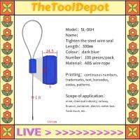 TheToolDepot ซีลสายเคเบิ้ลเพื่อความปลอดภัย50ชิ้นตัวล็อกด้วยตนเองดึงแน่นป้องกันงัดแงะความปลอดภัยป้องกันการงัดแงะสายเคเบิลโลหะเบ็ดตกปลาเรืองแสงที่มีป้ายหมายเลขที่กำหนดเองประทับตราแท็กการรักษาความปลอดภัยล็อคเหมาะสำหรับตู้คอนเทนเนอร์การขนส่งและรถบรรทุกฯลฯ