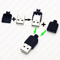 ตัวเชื่อมต่อเบ้าอะแดปเตอร์ USB แบบเส้นผ่านศูนย์กลาง10ชิ้นพร้อมปลั๊ก2.0ตัวเชื่อมต่อพลาสติกเส้นผ่านศูนย์กลางเส้นผ่านศูนย์กลางหางปลาและชิ้นส่วน