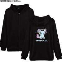 Y2K Gamesolotl Axolotl Video Gamer Kawaii Pastel Goth Zipper Hoodie Swearshirt Streetwear Fashion Men/Pullovers Jacke Size XS-4XL