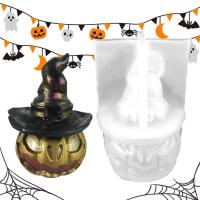 Pumpkin Resin Mold Halloween Candle Mold with 3D Hat Pumpkin Pumpkin Decor Molds Silicone Shapes for DIY Art Crafts Kit Pumpkin Candle Molds for Candle Making reasonable