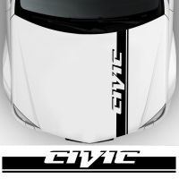 [LWF HOT]☽1Pcs แฟชั่น Racing Stripes สติกเกอร์รถ DIY เครื่องประดับการสร้างแบบจำลอง CIVIC Hood ฟิล์มไวนิลสติกเกอร์ด้านหลังอุปกรณ์เสริม