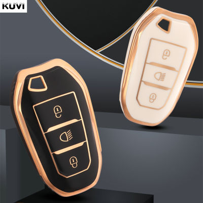 TPU รถ Remote Key Case Cover Shell Fob สำหรับ Peugeot 308 408 508 2008 3008 4008 5008สำหรับ Citroen C4 C6 C3-XR Picasso Grand DS DS5