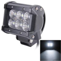 AutoAccessories 18W 6 LED White Light Floodlight Engineering Lamp / Waterproof IP67 SUVs Light, DC 10-30V(Black)