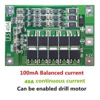 3 S 40A LITH. ium Li - Ion Ba. ttery ป้องกันเครื่องชาร์จ PCB BMS บอร์ด BALANCE สำหรับเจาะมอเตอร์ 11.1 V 12.6 V Lipo โมดูลเซลล์