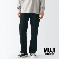 มูจิ กางเกงยีนส์ขายาว ผู้ชาย - MUJI Denim Regular Fit (Inseam 82 cm) Black