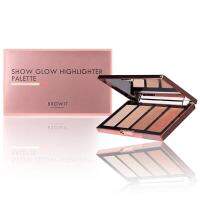 BROWIT SHOW GLOW HIGHLIGHTER PALETTE บราวอิท โชว์โกลว์ไฮไลท์เตอร์พาเลท (4สี x4g.)