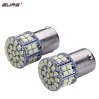 EURS 2ชิ้น1156 BA15S 1157 BAY15D โคมไฟ Led 1206 50SMD สัญญาณไฟเลี้ยวรถจักรยานยนต์ไฟรถยนต์เบรคหลอดไฟแอลอีดีสีขาวหลอดไฟถอยหลัง