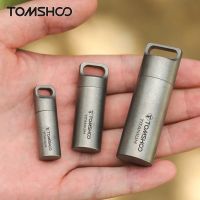 【hot】 Tomshoo Titanium Sealed Storage Pill Perfume Pendants Tools Eco-friendly Outdoor