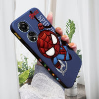 เคส PMP เคส Hp สำหรับ OPPO A78 4G A78 4G เคสโทรศัพท์ดีไซน์การ์ตูน Spper Hero สไปเดอร์แมนสไปเดอร์ผู้ชายด้านข้างมีลวดลายขอบสี่เหลี่ยมปลอกซิลิโคนของเหลวคลุมทั้งหมดเคสป้องกันทนแรงกระแทกกล้อง