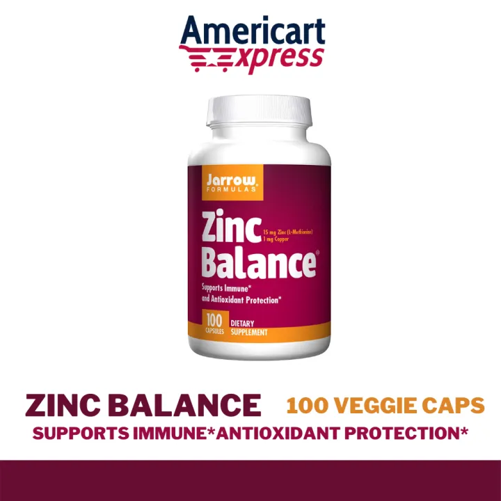 Jarrow Formulas Zinc Balance 15 mg Supports Immune and Antioxidant