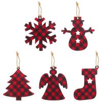 Christmas Tree Decorations Wooden Pendants Set 10Pcs Wood Hung Crafts Unique Gift Tags Christmas Tree Wall Valentines Day Decoration Party Accessories top sale