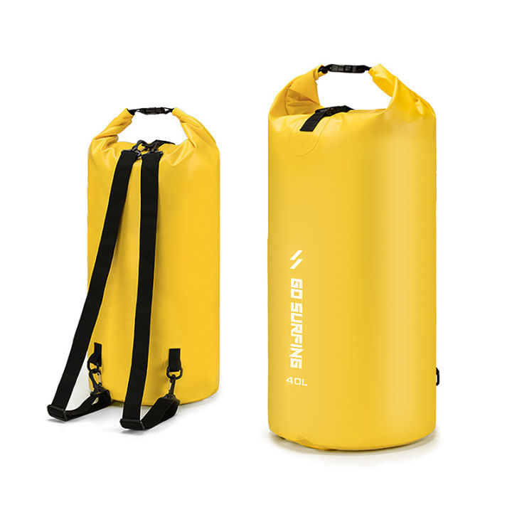 kuvn-10l-20l-30l-40l-กระเป๋าทรงกระบอกกันน้ำกระเป๋าเป้สะพายหลังกันน้ำสำหรับการเดินทางชายหาดและกลางแจ้ง
