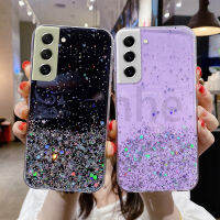 เคสด้านหลังป้องกันใสซิลิโคน TPU แบบนิ่มลายดาวแวววาว S21 S20 S20 S21 S23กาแล็กซี่เคสโทรศัพท์พิเศษ