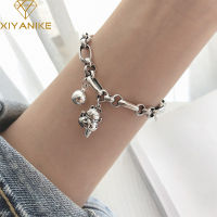 XIYANIKE 925 Sterling Silver Lucky Cat Ball Chain Bracelet Female Unique Design Thai Silver Retro Temperament Fashion Jewelry