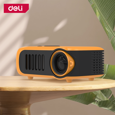 เครื่องฉายโปรเจคเตอร์ มินิโปรเจคเตอร์ โปรเจ็กเตอร์แบบพกพา Projector สำหรับ ฉายภาพนำเสนอผลงาน ดูหนัง เล่นเกม ความละเอียด 1080p HD abele