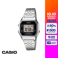 CASIO นาฬิกาข้อมือ CASIO รุ่น LA680WA-1DF วัสดุสเตนเลสสตีล สีดำ