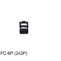 5ชิ้น Fc-6-64pin 8P 10P 12P 14P Idc เต้ารับ Idc พินแถวคู่พิทช์2.54มม. ปลั๊กเสียบสายต่อตัวเชื่อมสายริบบิ้น