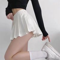 【CC】 Pleated Skirt Shorts Waist Skirts Fashon Woman Short A-line Ladies