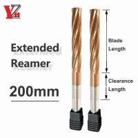 YZH 200mm เครื่องคาร์ไบด์ Reamer ขยาย HRC60 เคลือบร่องเกลียวความอดทน H7 Harened เหล็กตัด CNC Turning Hole