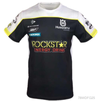 2023 New HUSQVARNA ROCKSTAR ENERGY DRINK Racing Pro Motocross Jersey Bicycle Jersey Moto Shirt Riding Summer Fashion T-shirt