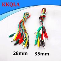 QKKQLA 10pcs Colorful Cord Alligator Clip Electronic DIY Electric Double-head Test Power Cable Connection Line Accessories