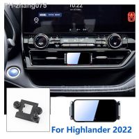 Automatic Clamping Car Mobile Phone Holder For Toyota Highlander Fixed Base With Rotatable Bracket Accessories 2009-2022