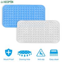 【cw】 Bathroom Carpets Suction Cup Drain Hole Non-Slip Bath Tub Mats Toilet Floor Rugs Corner Shower Mat Home