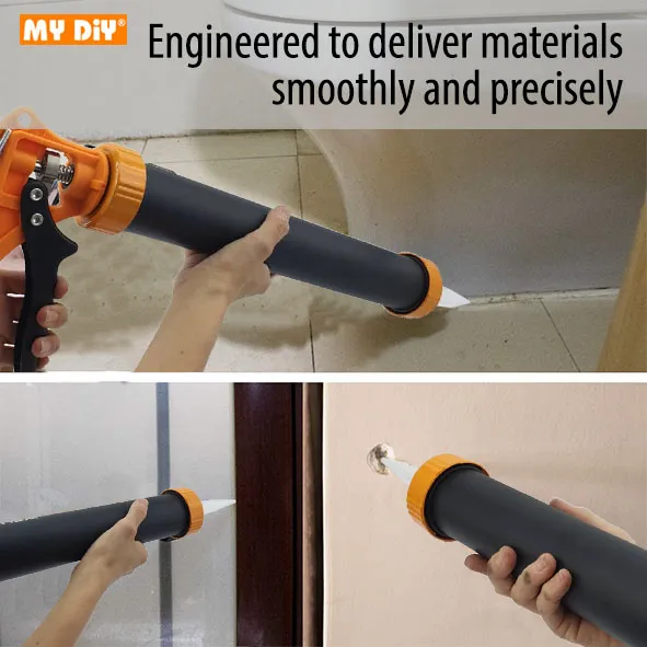 MYDIYSDNBHD - WELLOO Heavy Duty Aluminium Caulking Gun With Quality Nylon Handle