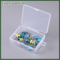 FineGoodWell กล่องพลาสติกใส่ส้อมกล่องเก็บเครื่องประดับต่างหูลูกปัดกล่องใส่ดิสเพลย์2ชิ้น