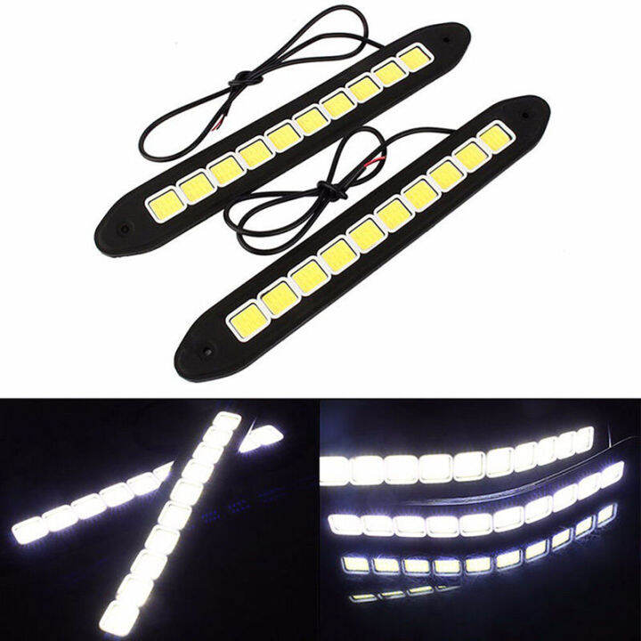 เฟยตง-ไฟไฟหลอด-drl-สำหรับวิ่งกลางวัน-10led-1x-12v-ไฟตัดหมอกกันน้ำโคมไฟแถบขับขี่รถ