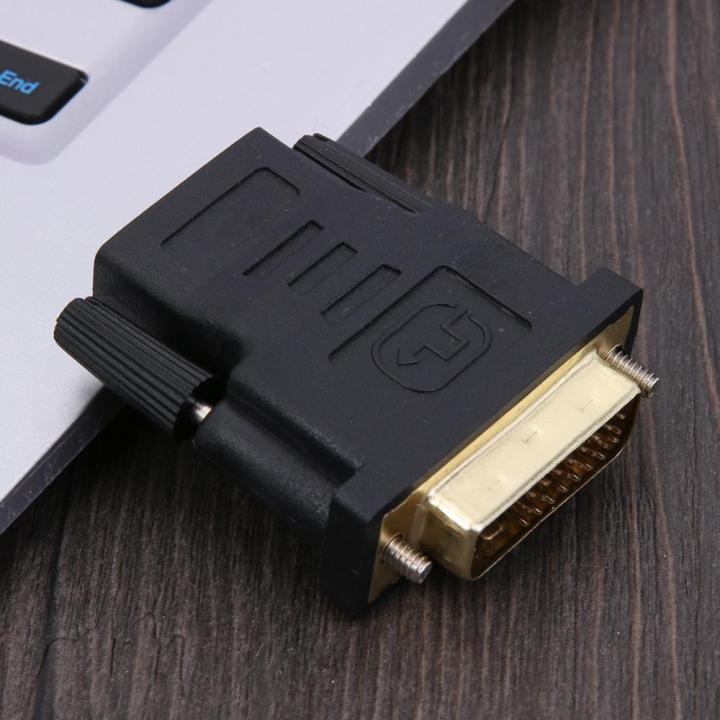 hdmi-เข้ากันได้ไปยังดีวีไอหญิง24-1pin-เชื่อมต่อสายอะแดปเตอร์แปลงเพศชาย