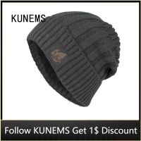 [Hana Clothing Store] KUNEMS ฤดูหนาวบวกกำมะหยี่ถักหมวกสำหรับผู้ชาย Bonnets แฟชั่น Beanies สบายๆเสื้อสวมหัวที่อบอุ่นหมวกพ่อหมวก Gorras Hombre