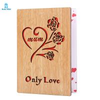 【Clearance】Mothers Day Greeting Card  Wood Mom Card with Envelope  Gift for Birthday