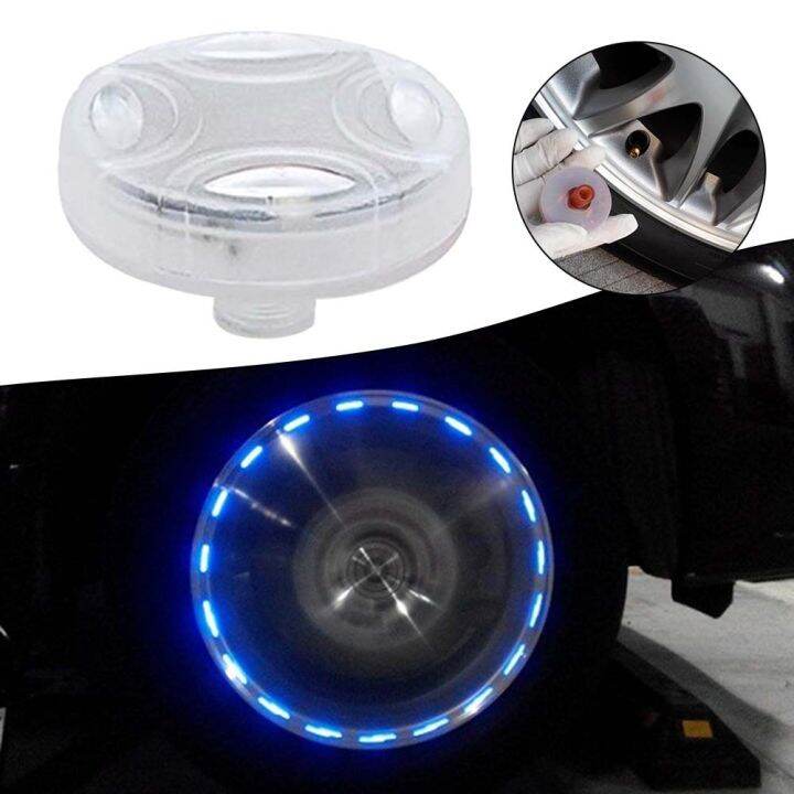 Car Motorcycle Solar Led Valve Nozzle Lights Hub Decorative Lights