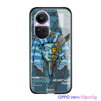 เคสเคสโทรศัพท์มือถือสำหรับ OPPO Reno10 Pro 5G Reno 10 Pro 5G ฝาหลังกระจกเทมเปอร์กันกระแทก