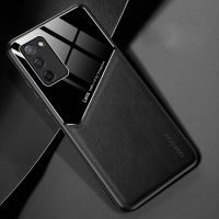 เคส A55 OPPO สำหรับโทรศัพท์,เคสหนังหรูหราสีอะคริลิคตัดกันปกป้องกล้อง Alas Magnetik กันรอยขีดข่วนกันกระแทกฝาหลัง