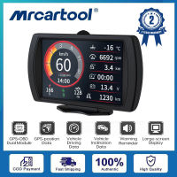 MRCARTOOL M90 ร์ทรถ OBD2 GPS HUD ขับรถความเร็วและความสูงจอแสดงผลมาตรวัดความเร็วล้างรหัสผิดพลาดOBDเครื่องวัด for Toyota, Isuzu, Honda, Mitsubishi, Mazda, Ford, MG, Nissan, Suzuki, Mercedes, BMW, Haval, Hyundai, Subaru, Volvo