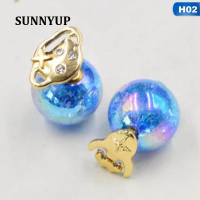 SUNNY 1 คู่แฟชั่นสำหรับผู้หญิง Pentagram Moon หลาย Designs ต่างหู