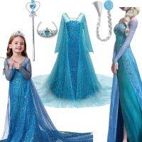 2023 Princess Cosplay Costume For Little Girs Halloween Christmas Kids Party Dresses Girls Clothes Carnival Froks Children Dress