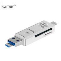 【Xiaohongs keyboard film 】Kuman 2.0 OTG การ์ดรีดเดอร์ USB ไมโคร USB,พร้อมช่องการ์ดความจำไมโครหน่วยความจำแฟลชสำหรับ Y210โทรศัพท์