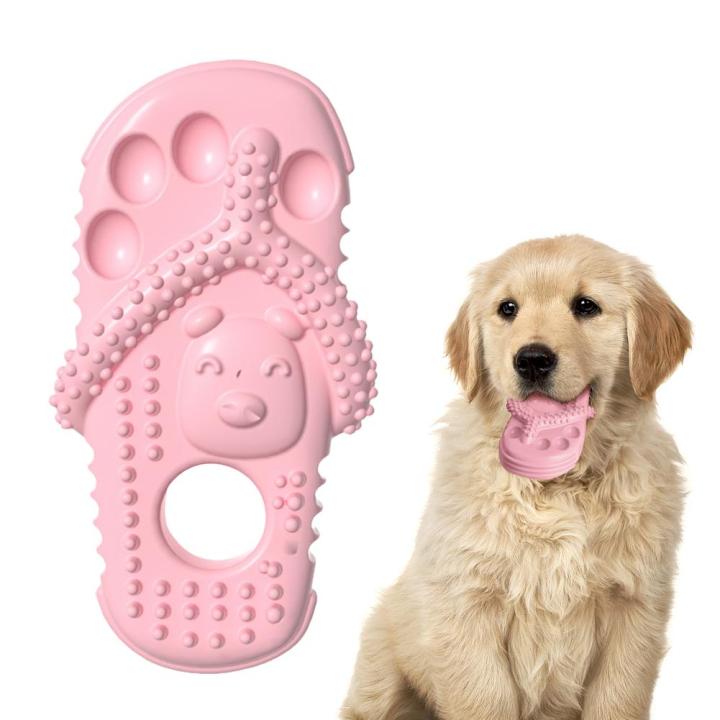pet-chew-toy-puppy-durable-rubber-teething-dog-chews-slipper-toy-u2z0